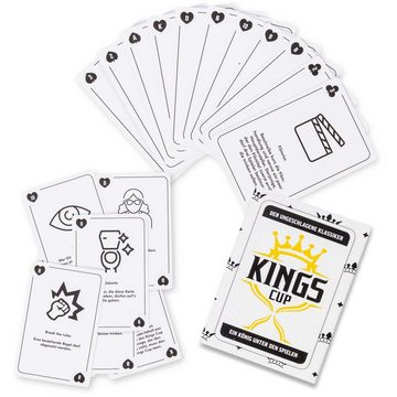 Goods+Gadgets Spiel, Kings Cup Party-Spiel Kartenspiel, 2.0 Version mit 52 Karten