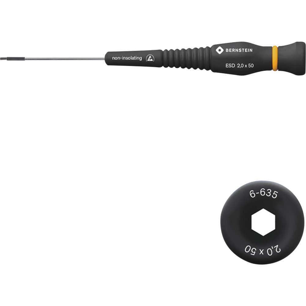 BERNSTEIN TOOLS FOR ELECTRONICS Schraubendreher Bernstein Tools for Electronics ESD Innen-Sechskantschraubendreher Sc