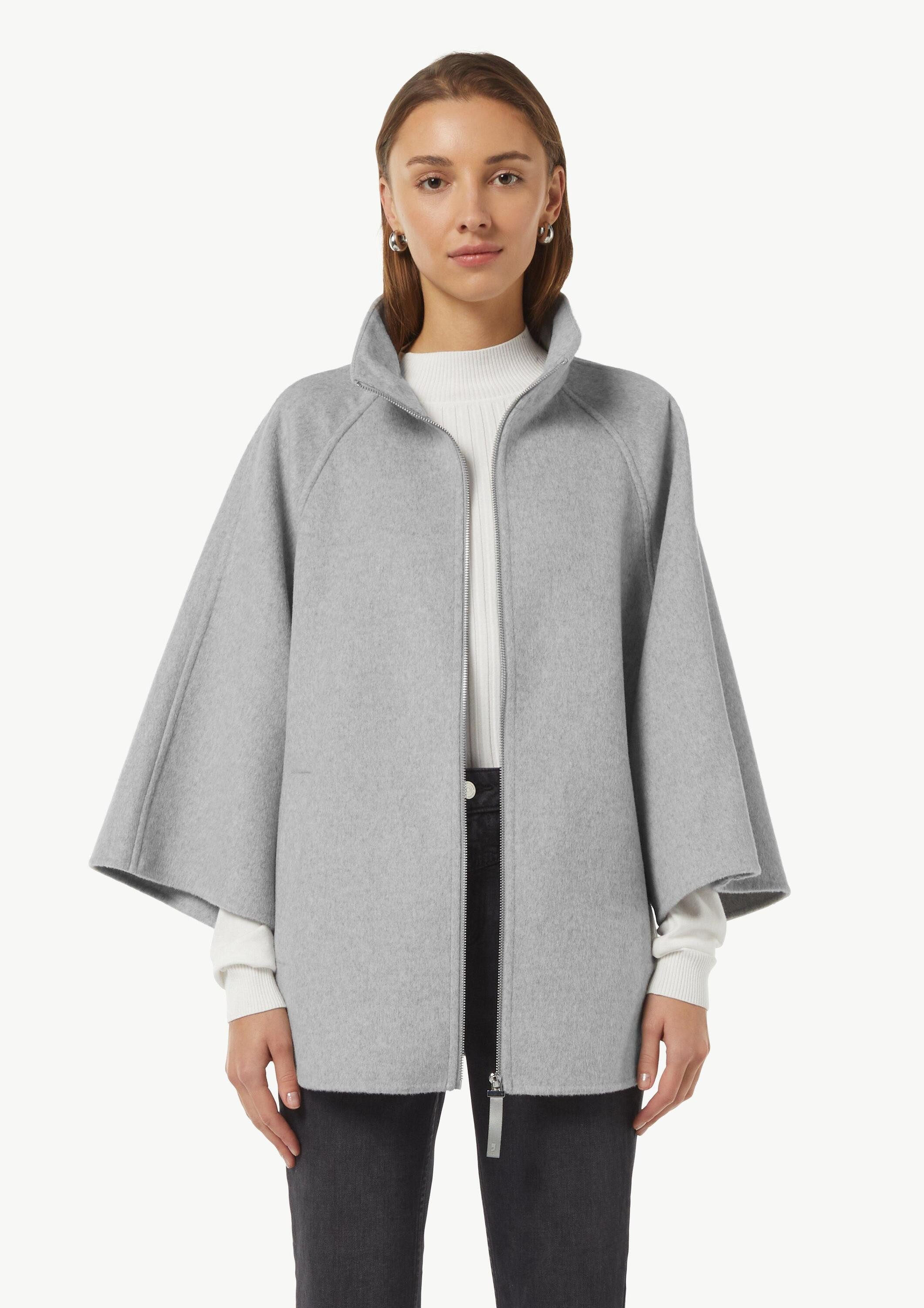 comma Poncho Outdoor-Umhang Wollmix-Cape im Loose Fit mit Raglan-Ärmeln günstig online kaufen
