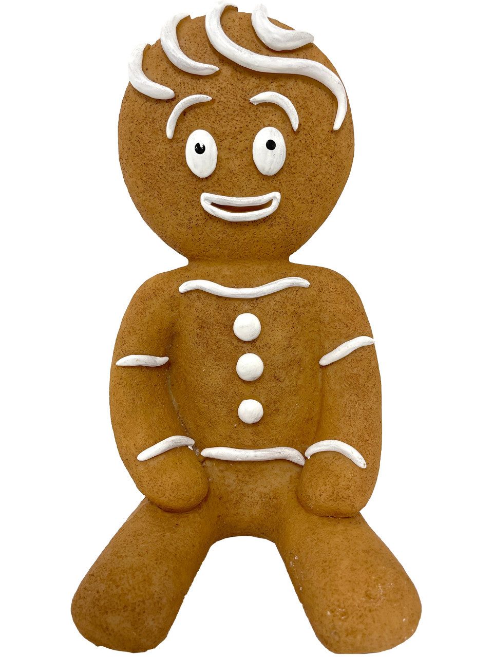 Figurendiscounter Weihnachtsfigur Dekofigur Lebkuchenmann sitzend 24 x 13 x günstig online kaufen