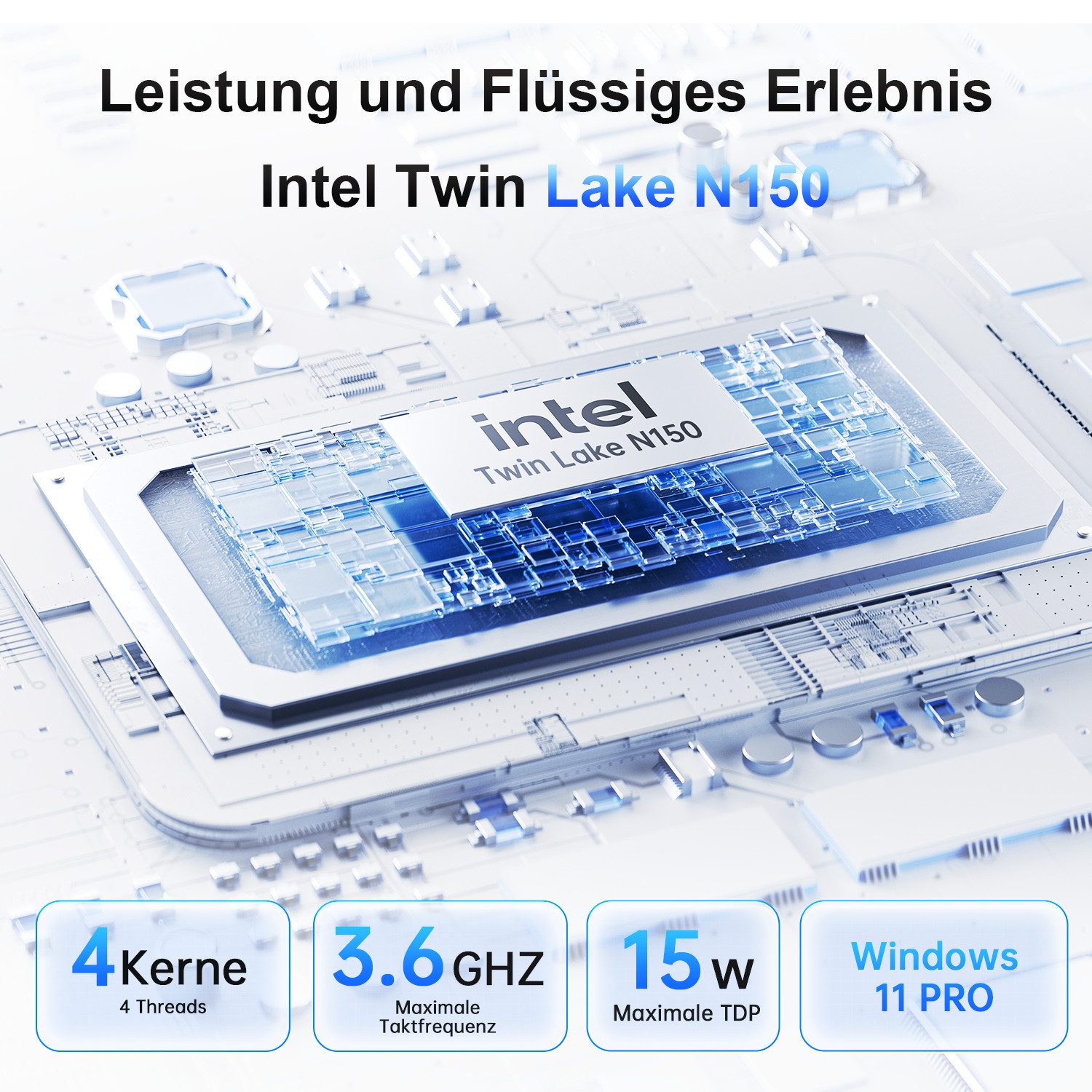 ACEMAGIC 18,5 Zoll Laptop Windows 11 Pro, Intel N150,16GB RAM 512GB SSD, Gaming Notebook (46,9 cm/18,5 Zoll, Intel Processor N150, Intel Grafik, 16 GB, 512 GB SSD, bis 3,6 GHz,1080P FHD Gaming Laptop-Computer für Homeoffice,Geschäft)