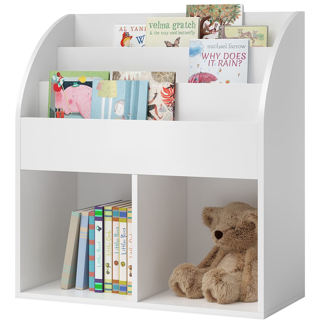 Bellabino Kinderregal Koro, weiß, 3 Fächer günstig online kaufen