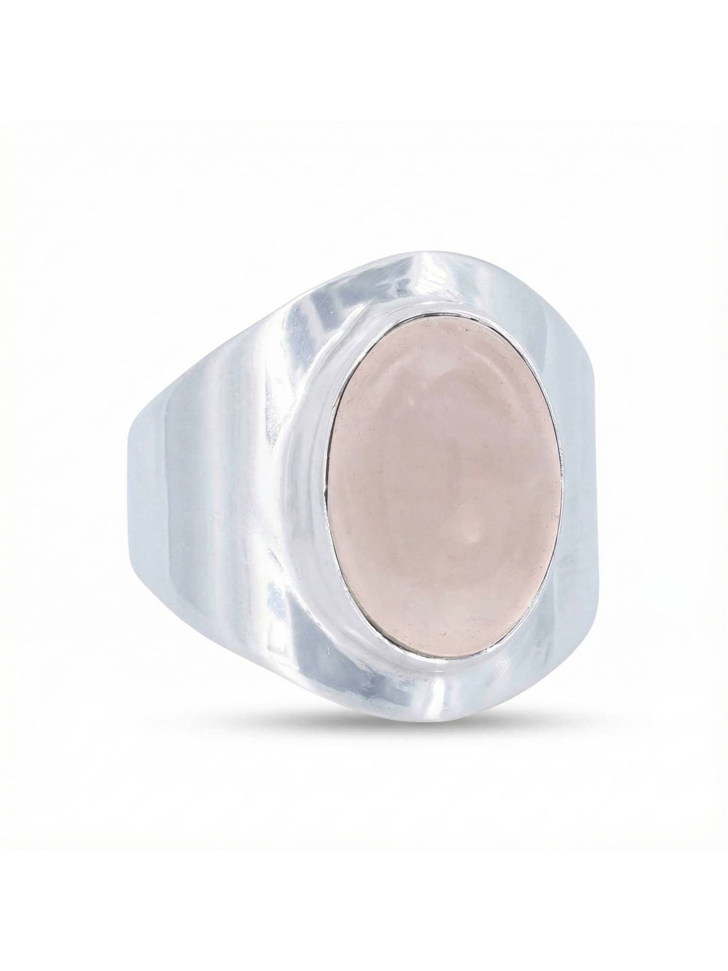mantraroma Silberring RAHMAT aus 925 Silber mit Rosenquarz (Ring mit Schmuc günstig online kaufen