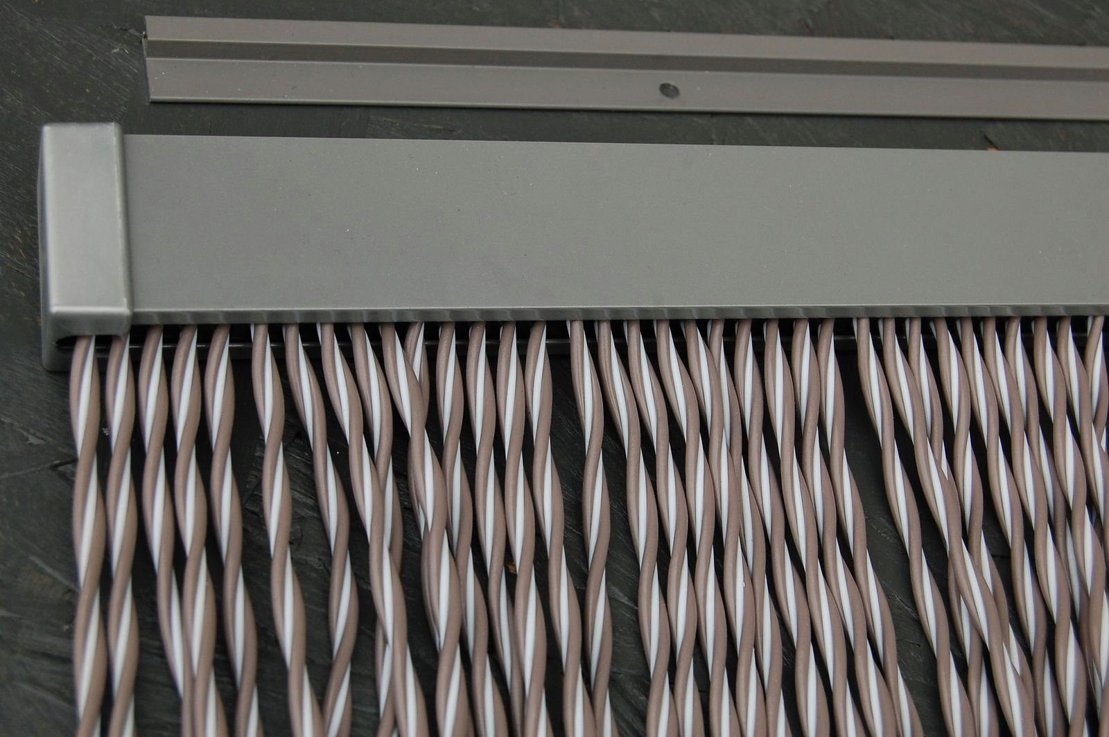 Insektenschutz-Vorhang La Tenda braun, kürzbar 90 PADOVA x - individuell La PVC cm, 210 Breite 4 Länge Tenda Streifenvorhang und
