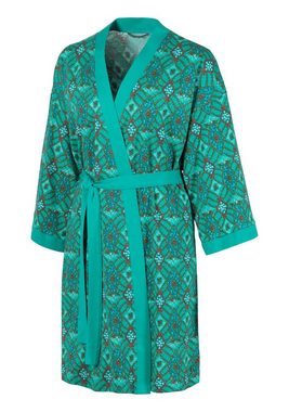 s.Oliver Kimono, Kurzform, Baumwoll-Mix, Gürtel, mit Ornamentdruck zum Binden