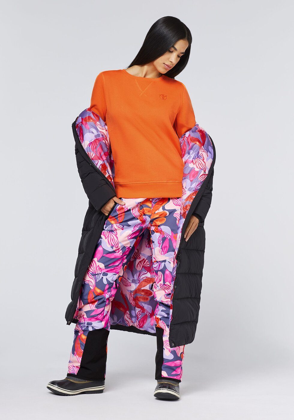Chiemsee Skihose Ski Pants, Regular Fit PURPLE/PINK AOP