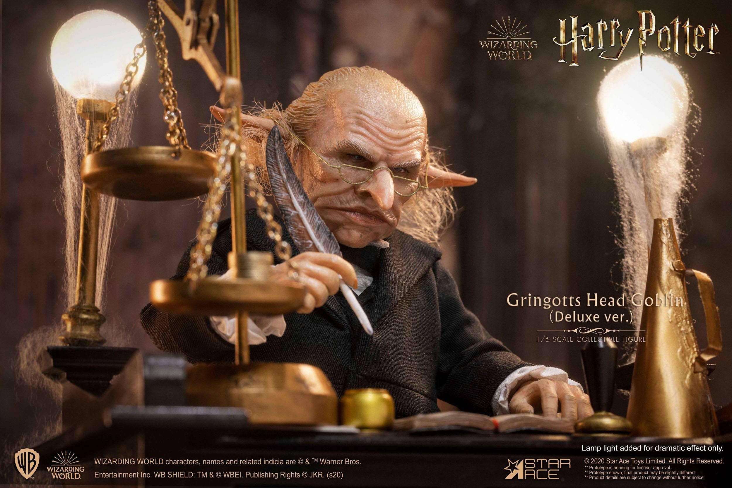 Star Ace Toys Dekofigur Harry Potter Movie Actionfigur 1/6 Gringotts Goblin Deluxe Ver. 20 cm (1 St), Deluxe Version
