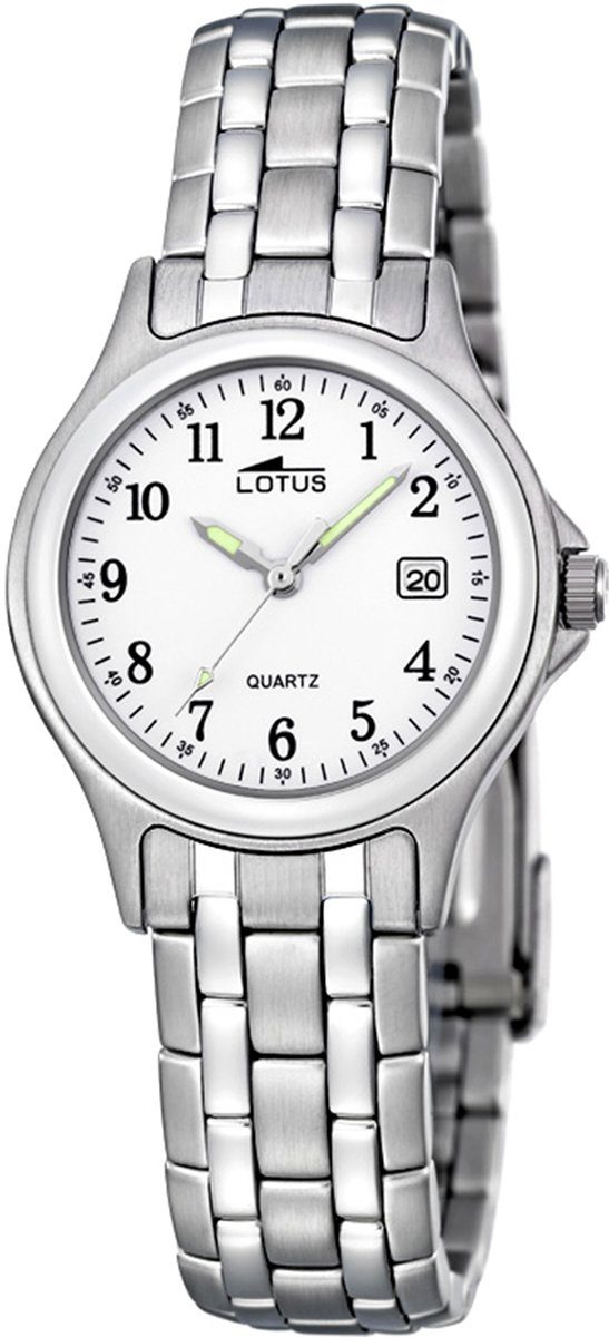 Lotus Quarzuhr Lotus Damen Uhr Elegant L15151/A, Damen Armbanduhr rund, klein (ca. 28,3mm), Edelstahlarmband silber | Quarzuhren