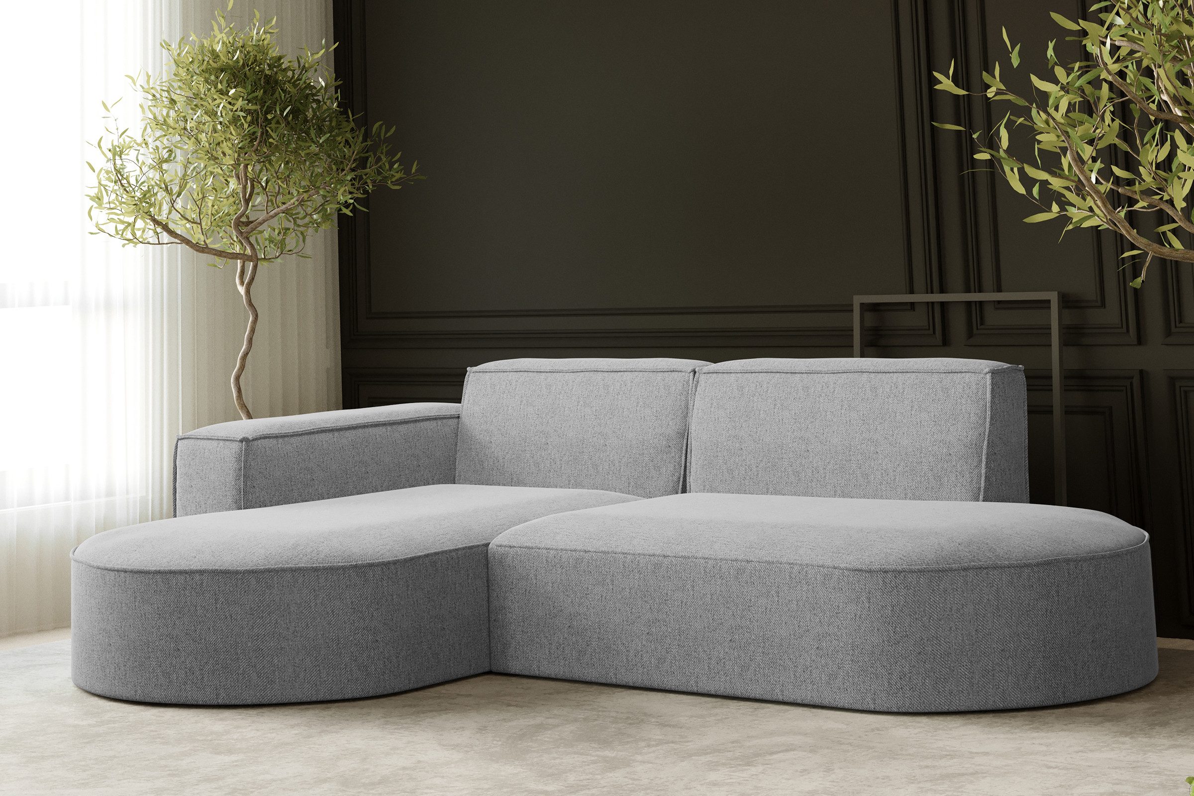Kaiser Möbel Ecksofa Designer MODENA STUDIO L stoff Cord, Verita,Boucle, Ec günstig online kaufen