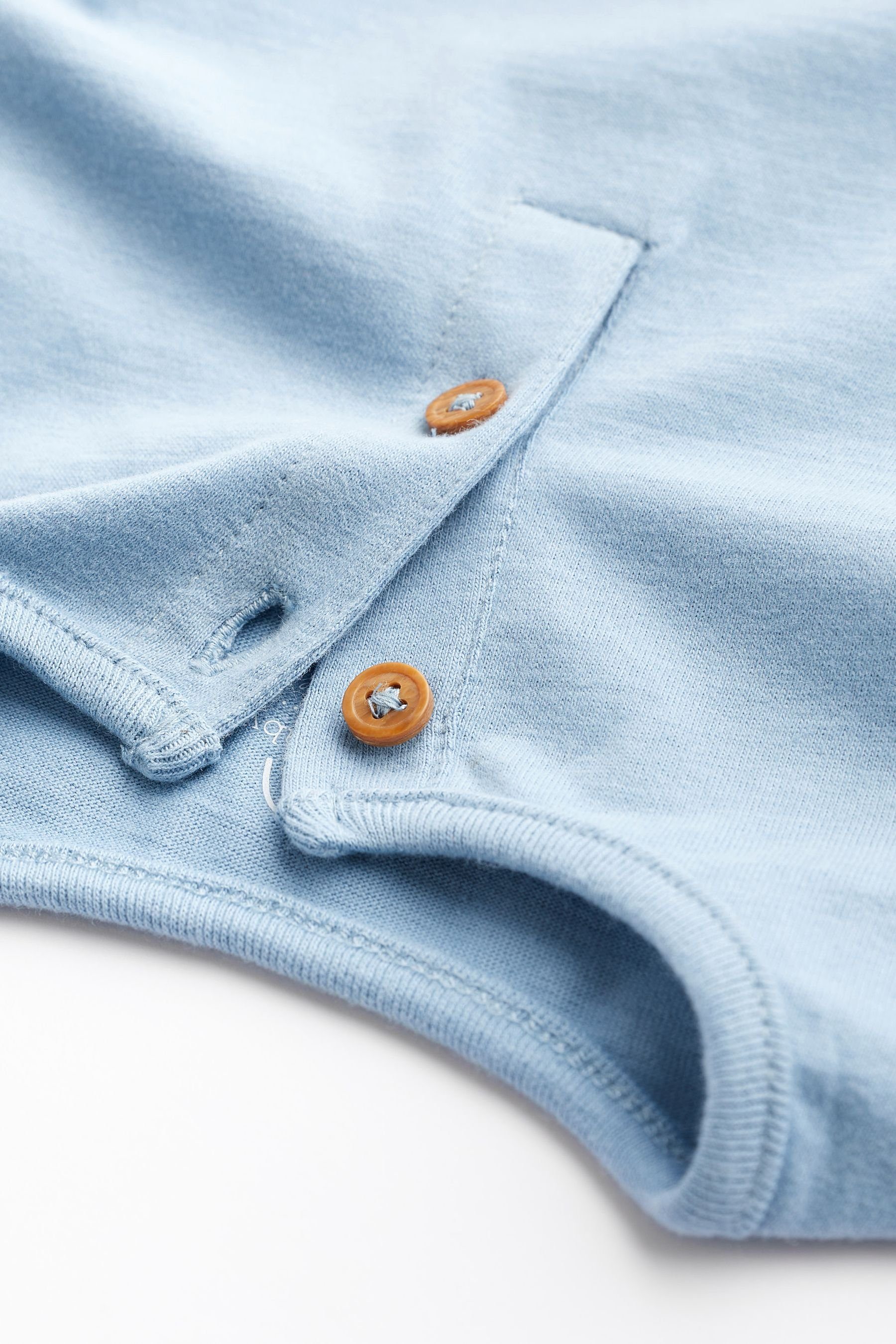 Langarmshirt 4er-Pack Next Blue/Grey langärmelige Baby-T-Shirts (4-tlg)