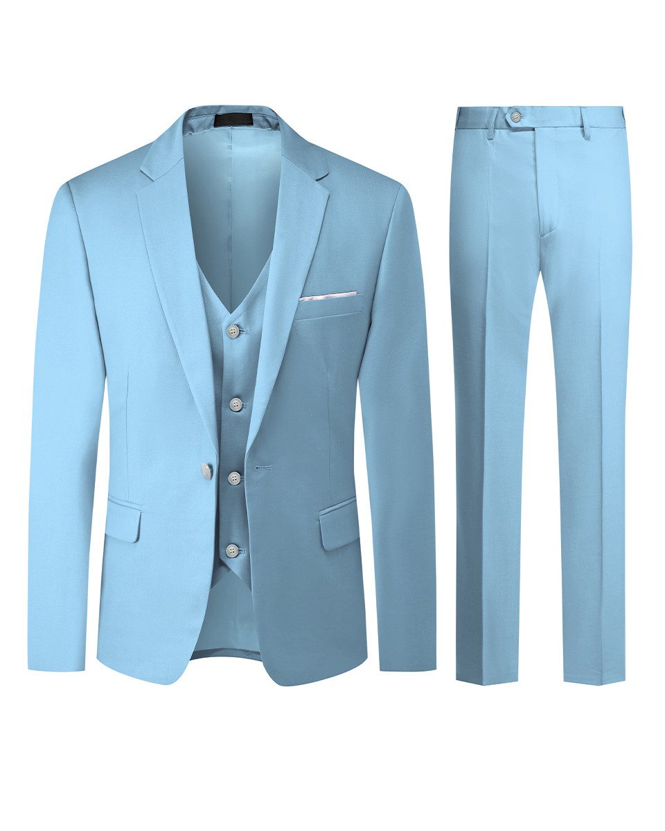 Allthemen Anzug (3 tlg) im Slim Fit ein Knopf Anzüge für Hochzeit günstig online kaufen