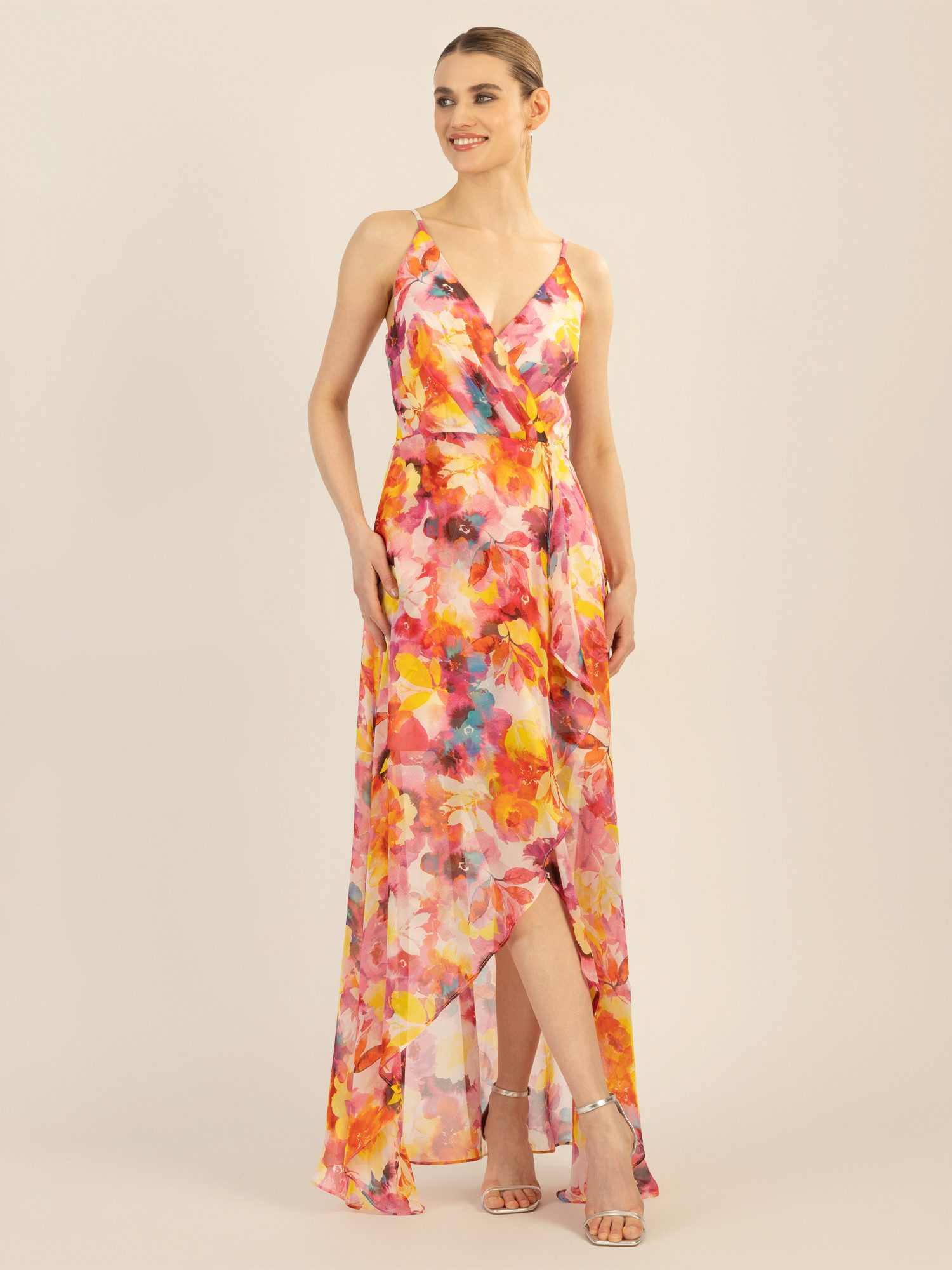 Apart Maxikleid mit echtem Wickeleffekt am günstig online kaufen