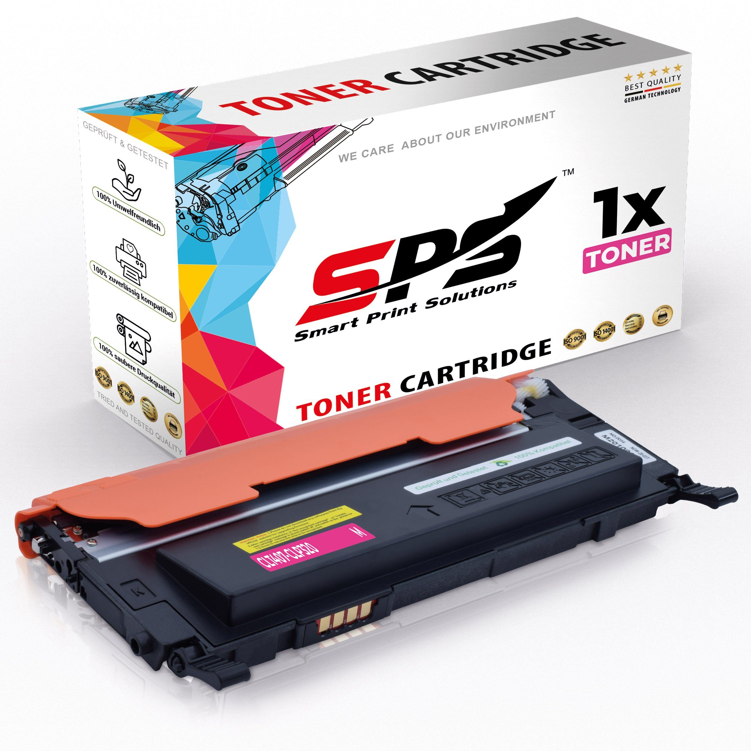 SPS Tonerkartusche Kompatibel für Samsung CLX-3185 MFP (CLX-3185, (1er Pack, 1-St., 1 x Toner (Für Samsung CLT-M407S Magenta)