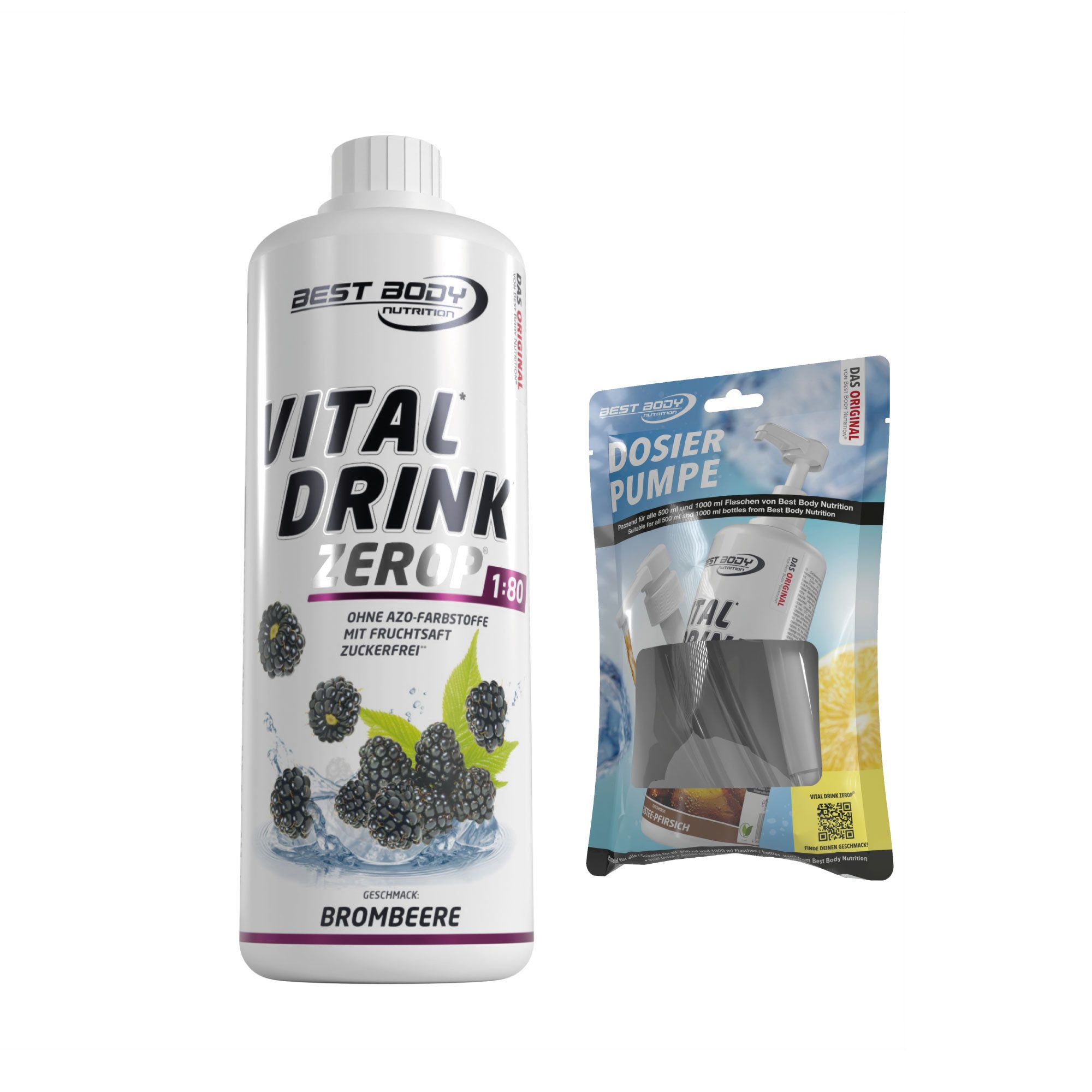 Best Body Nutrition 1 L Vital Drink Zerop Bundle Flüssigkeit, Getränk