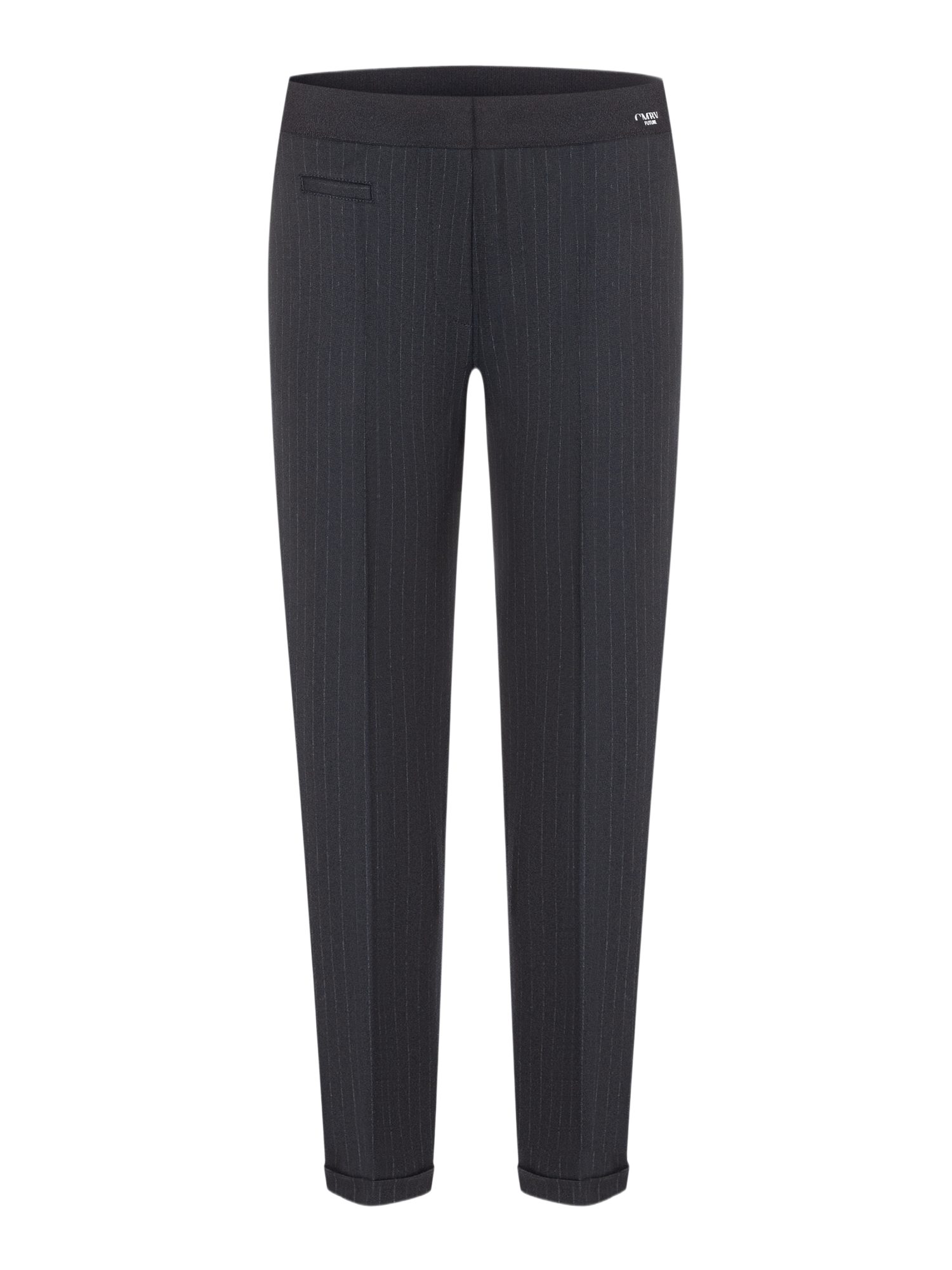 Cambio Stoffhose schwarz, Business, Polyester, Gestreift, Regular Fit, Mittel
