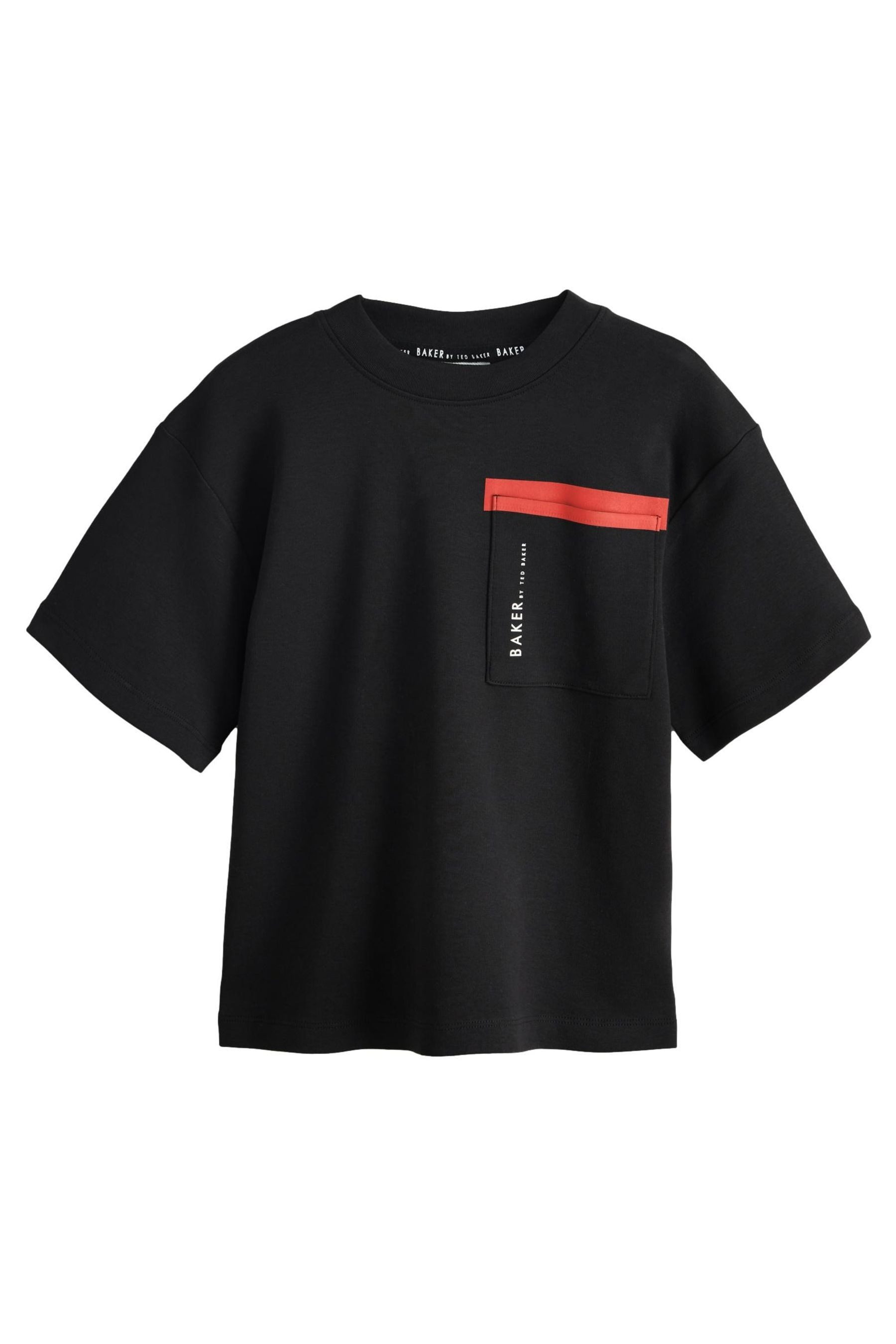 T-Shirt Baker by Ted Baker Oversize-T-Shirt mit Tasche