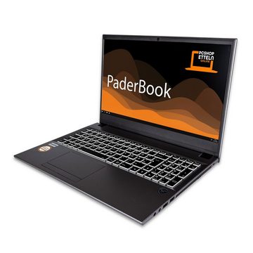 PaderBook Basic i75 Notebook (Intel Core i7 1255U, Iris Xe Graphics G7, 500 GB SSD, fertig installiert & aktiviert)