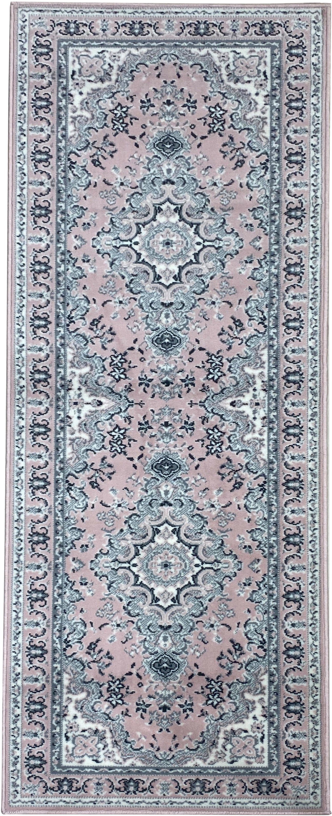 my home Läufer Oriental, Made in Belgium, rechteckig, Höhe: 7 mm, Läufer, Brücke, Kurzflor, Orient-Optik, mit Bordüre, gewebt