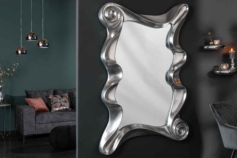riess-ambiente Wandspiegel ALICE 160x106cm silber (Einzelartikel, 1-St), Wohnzimmer · Polyresin · groß · Ganzkörper · Dekoration · Schlafzimmer