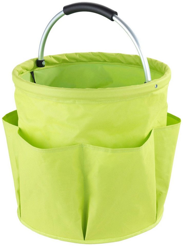 Maximex Gartensack, Aufbewahrungskorb mit 6 Taschen für Gartenwerkzeug