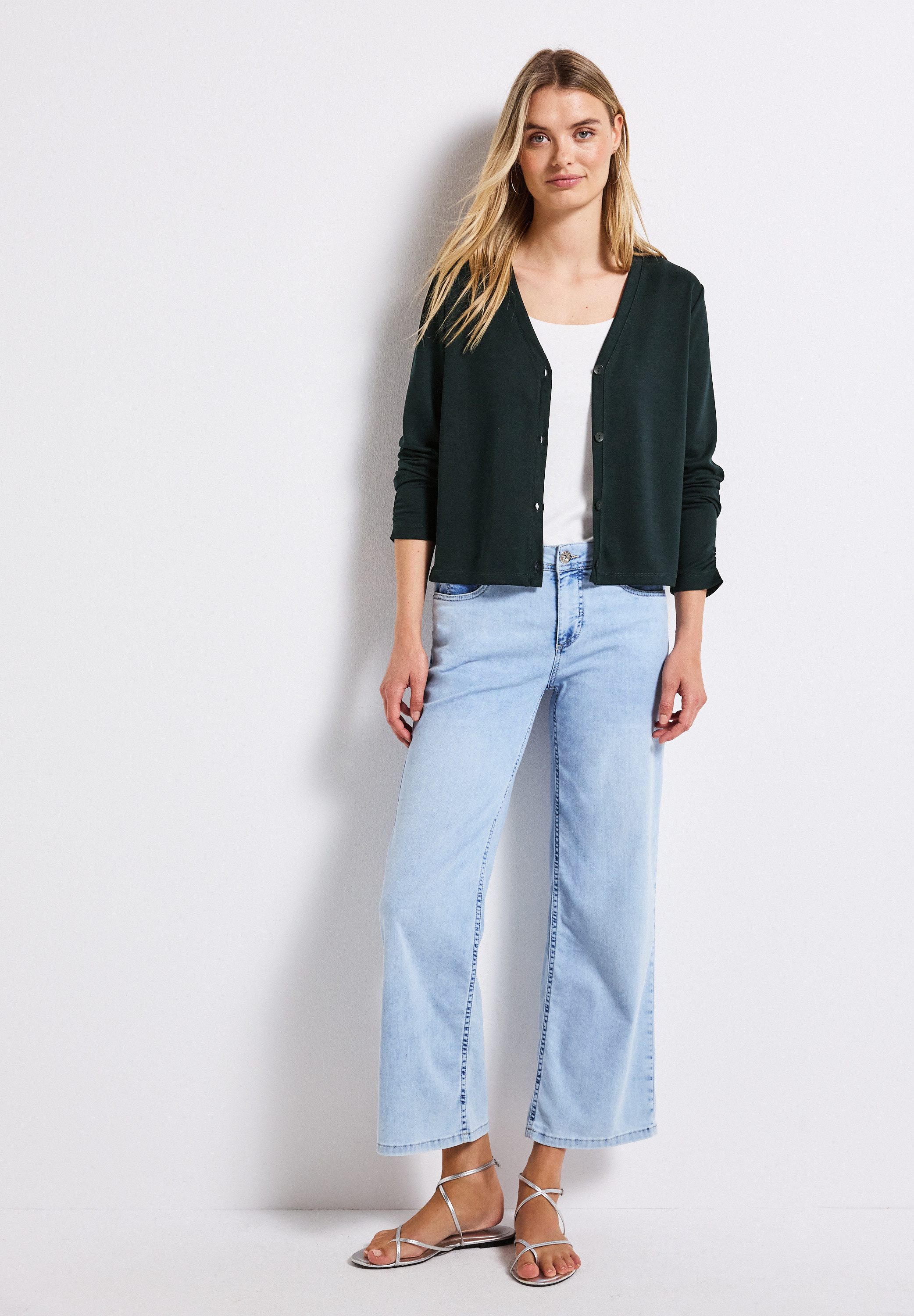 STREET ONE Shirtjacke im Silk-Look