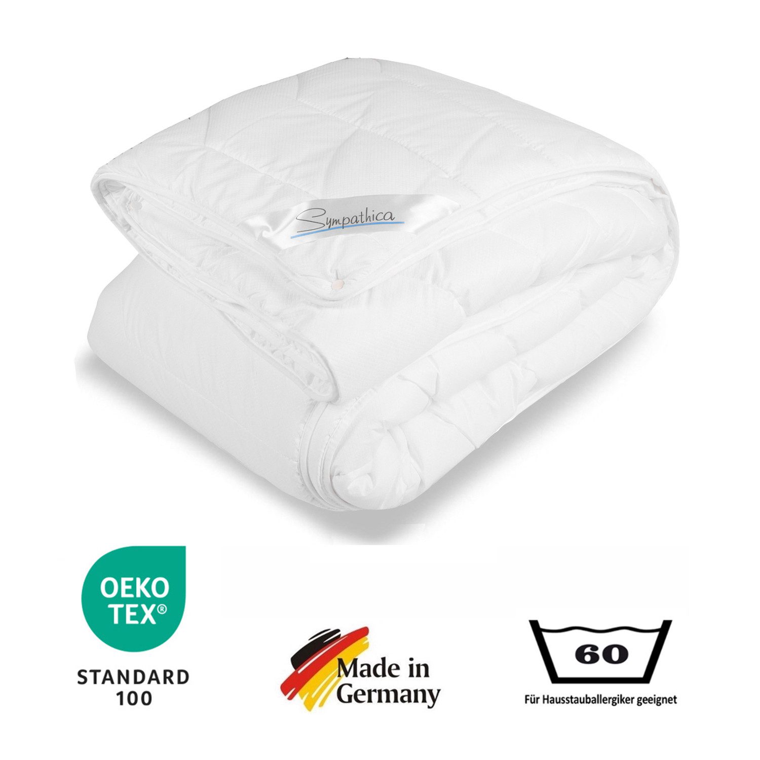 Sympathica 4-Jahreszeitenbett Extra warme 4 Jahreszeiten Bettdecke Sommerbe günstig online kaufen