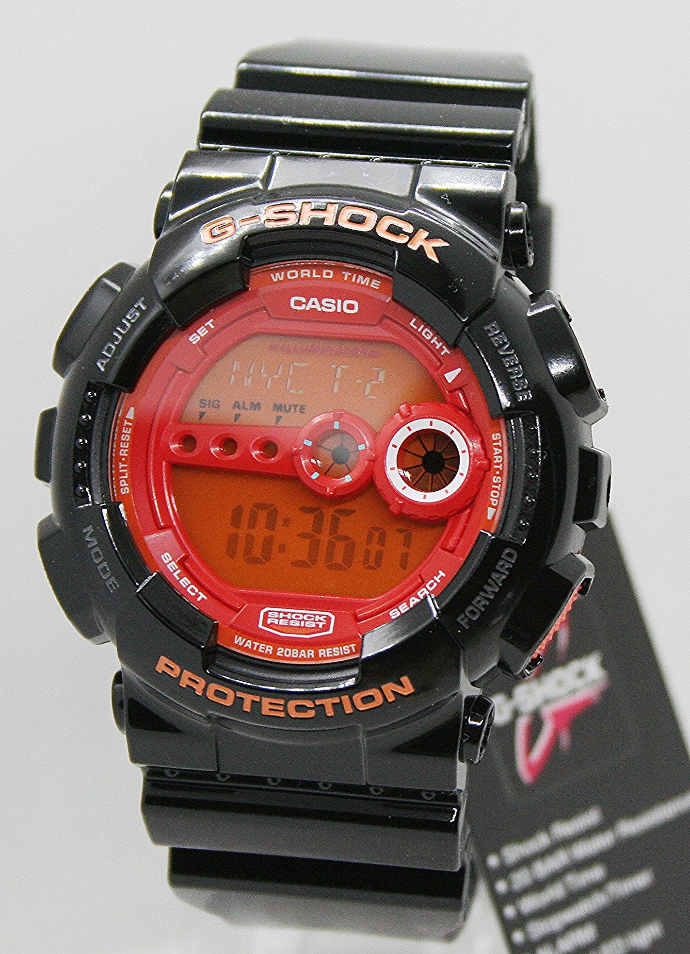 CASIO G-SHOCK Digitaluhr Casio G Shock Herrenuhr GD-100HC-1ER, (1-tlg)