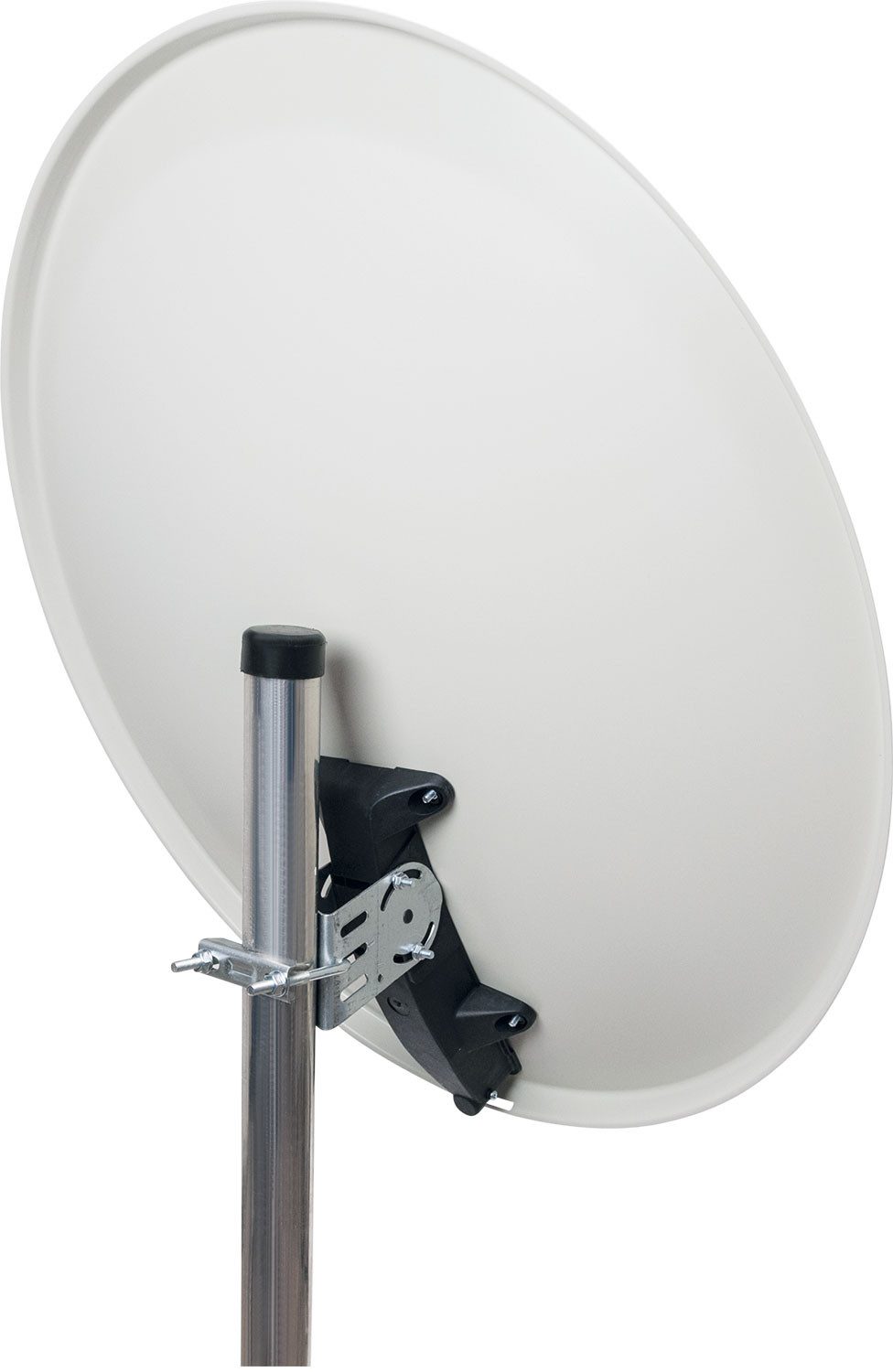 Schwaiger SPI992 011 Sat-Spiegel (72 cm, Stahl, hellgrau)