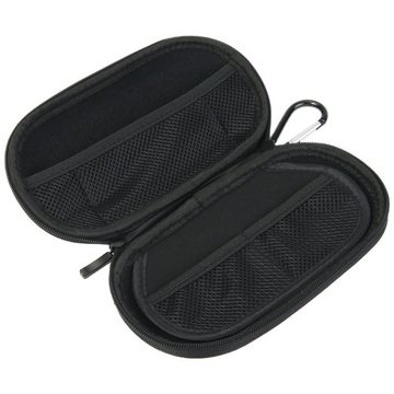 Speedlink Konsolen-Tasche Carry Case Hard-Case Tasche Bag Schwarz, Schutz-Hülle Karabiner Etui für Sony PSP Classic Fat Slim&Lite Street