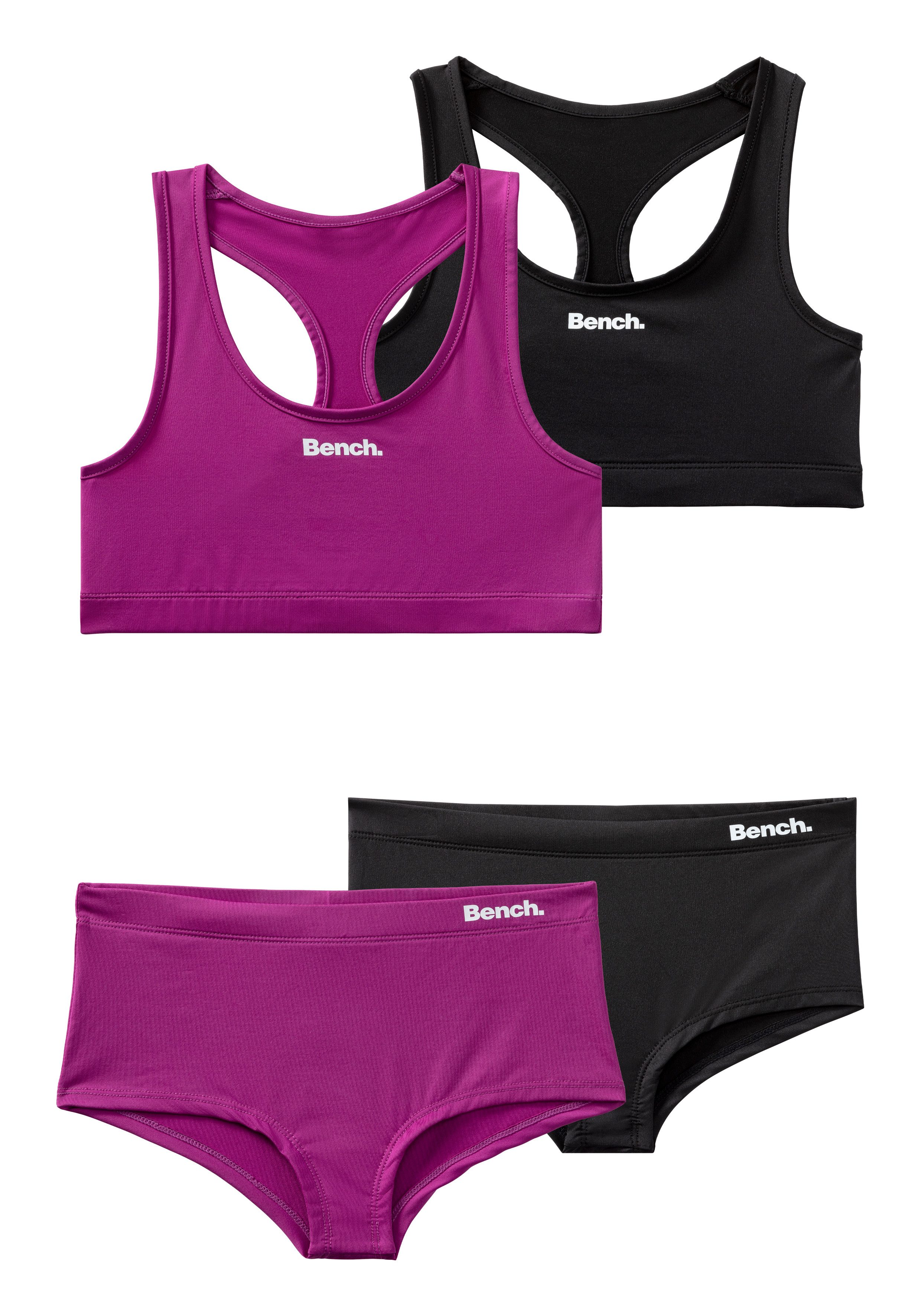 Bench. Set: Bustier (Set, 4-tlg., mit Panty) aus atmungsaktiver Microfaser