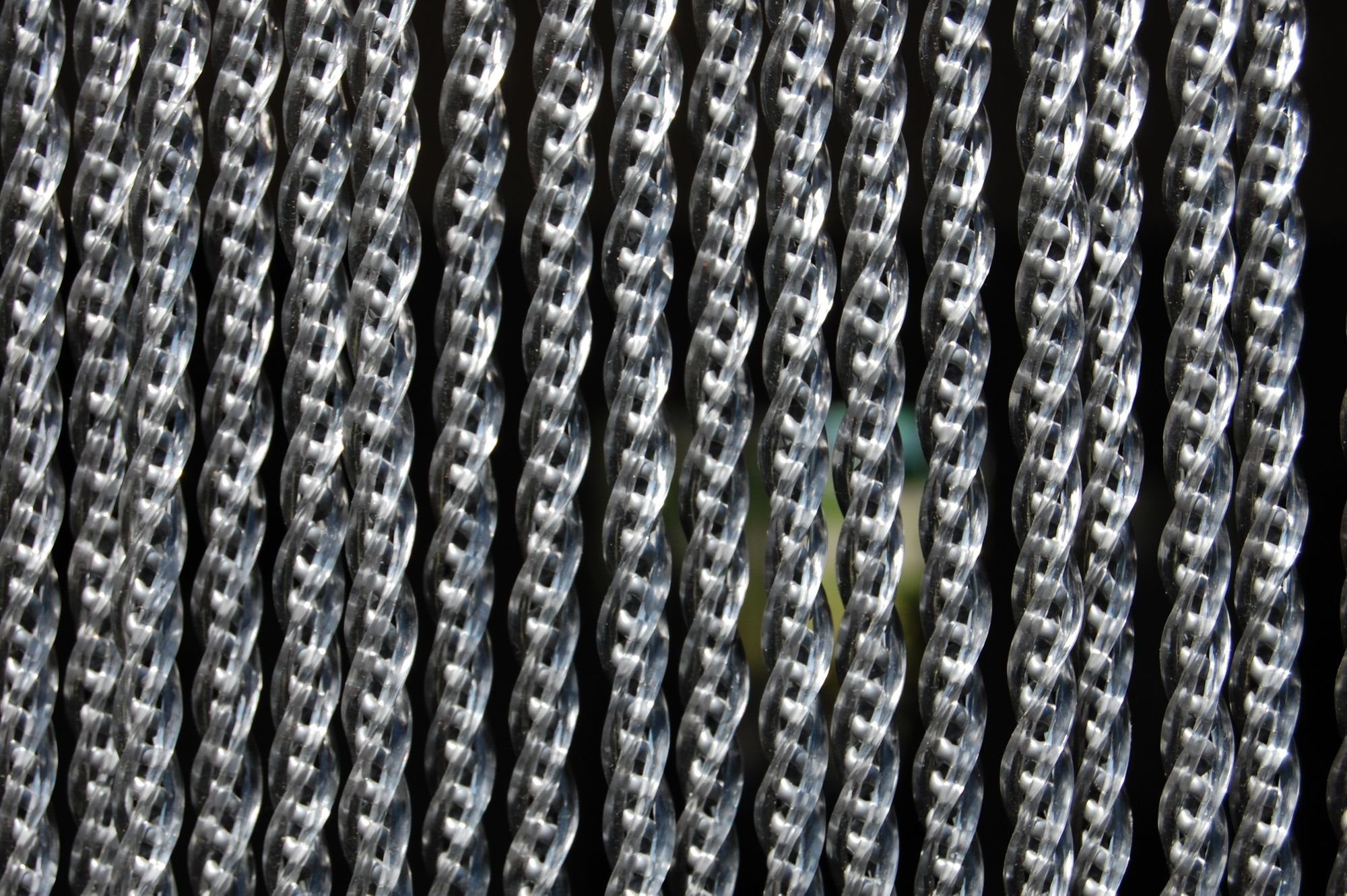 La Tenda Insektenschutz-Vorhang La Tenda CORTONA 1 Streifenvorhang grau, 90 x 210 cm, PVC - Länge und Breite individuell kürzbar