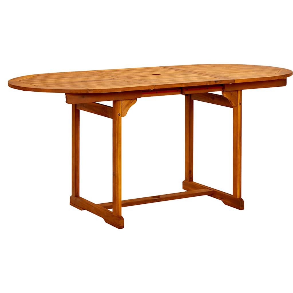 furnicato Esstisch Garten-aus Echtholz, erweiterbar, 120-170 x 80 x 75 cm, (1-St), Witterungsbeständiger Outdoor-Tisch mit pflegeleichter Oberfläche