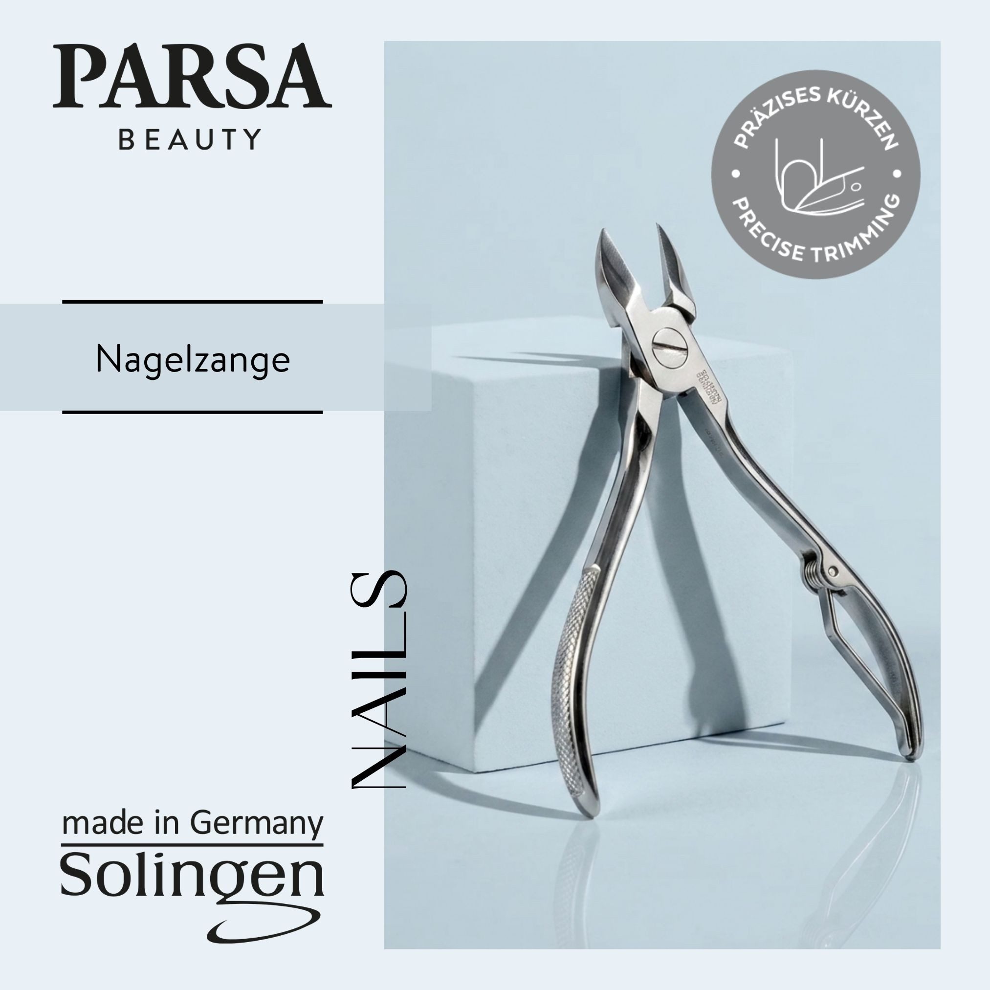 PARSA Beauty Nagelzange Professional Nagelzange Solingen, K?rzen f?r Hand- und Fu?n?gel