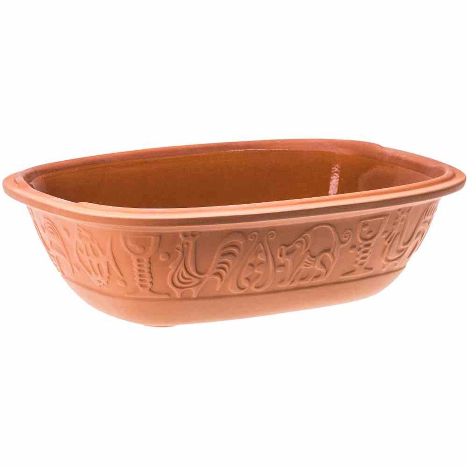 RÖMERTOPF Bräter Bräter "Klassiker" Römertopf Topf Kochtopf Ofenform Auflaufform Kochen, Ton