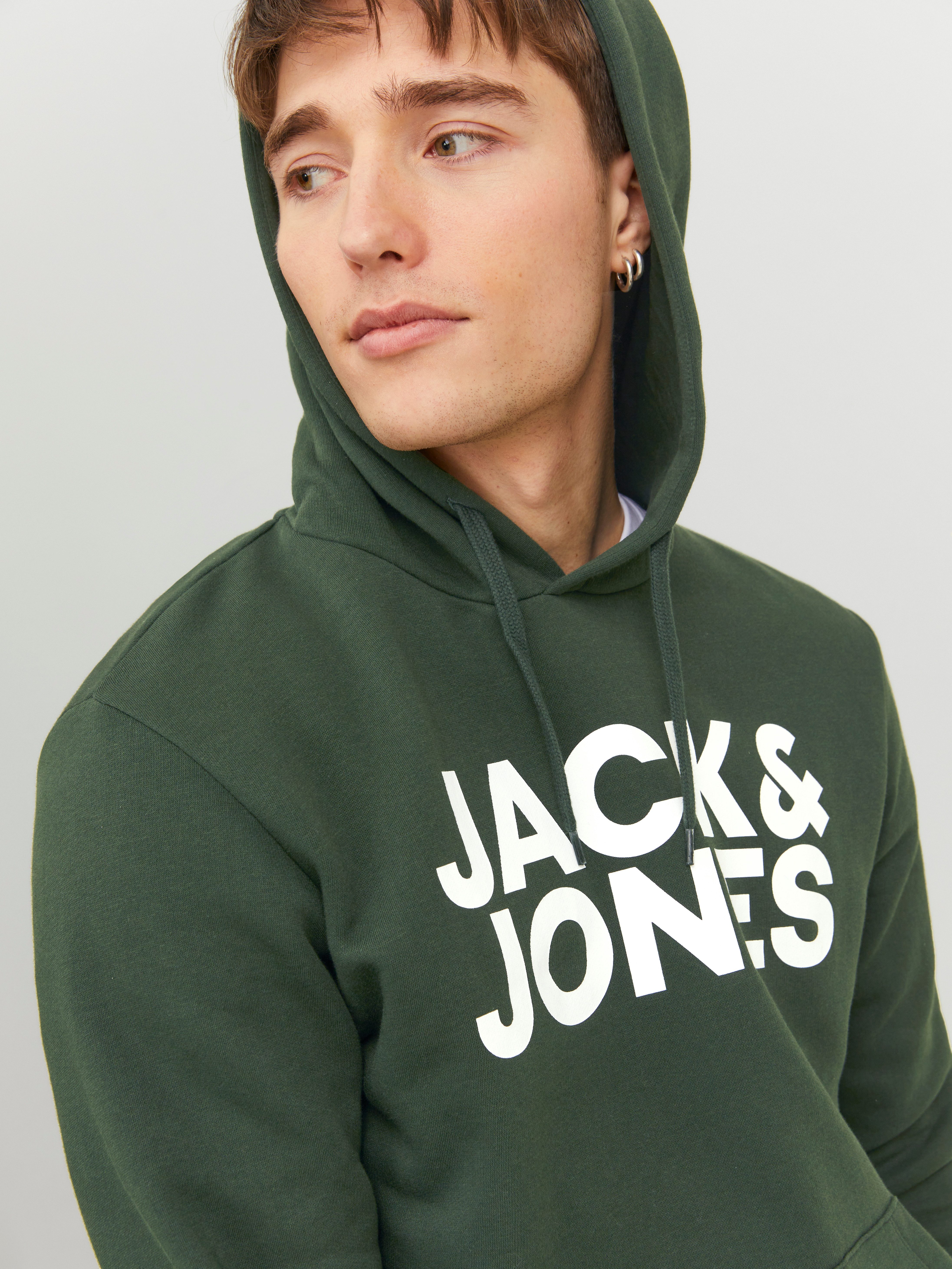 Jack & Jones Kapuzensweatshirt JJECORP LOGO SWEAT HOOD NOOS mit Logo Print günstig online kaufen