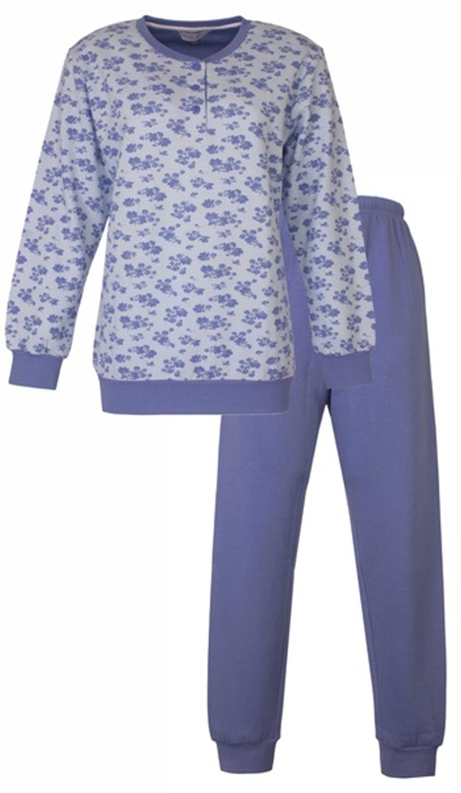 Tenderness Schlafanzug Damen Pyjama lang warm (2 tlg) Mikrofleece günstig online kaufen