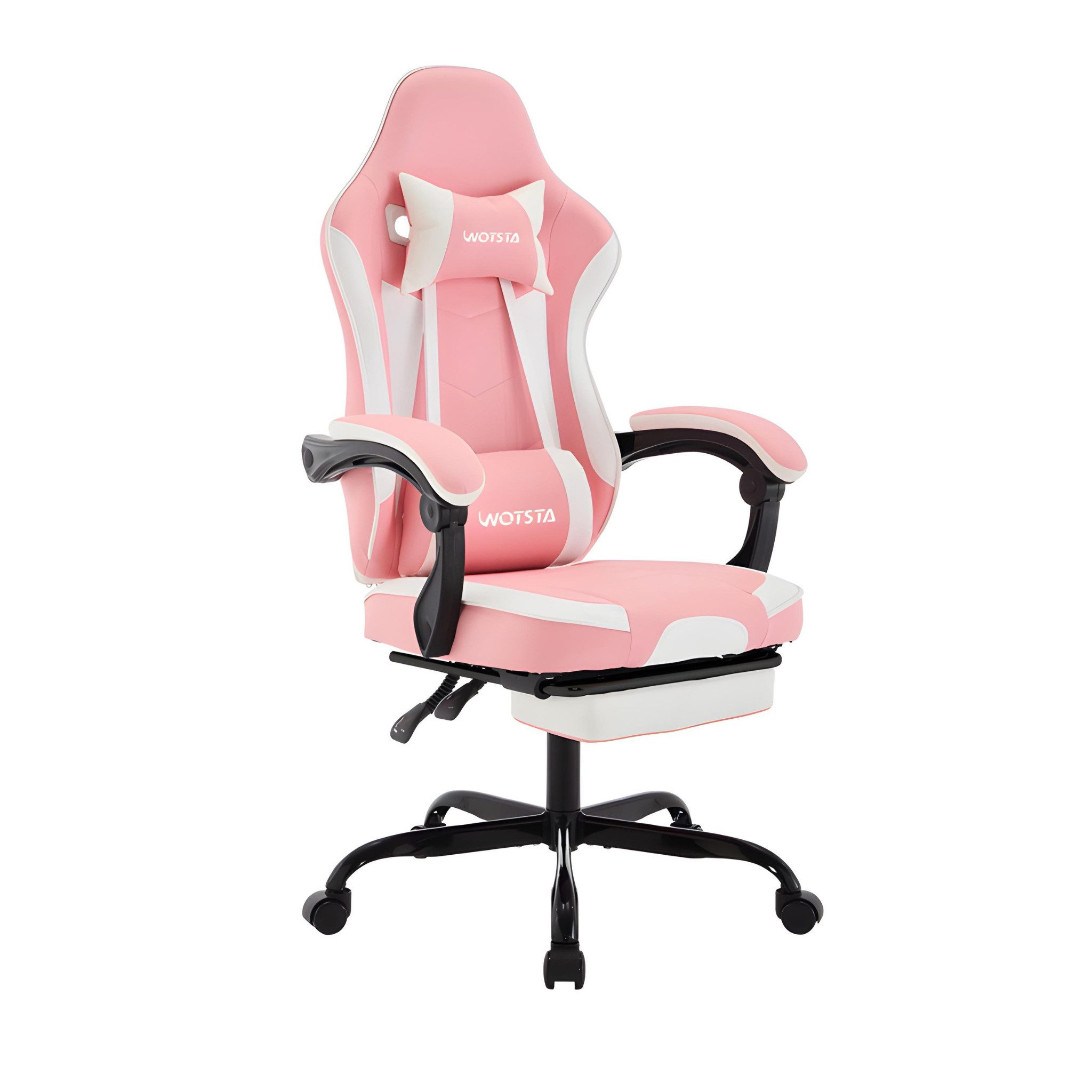 WOTSTA Gaming-Stuhl Ergonomischer Gamingstuhl mit Fußstütze günstig online kaufen