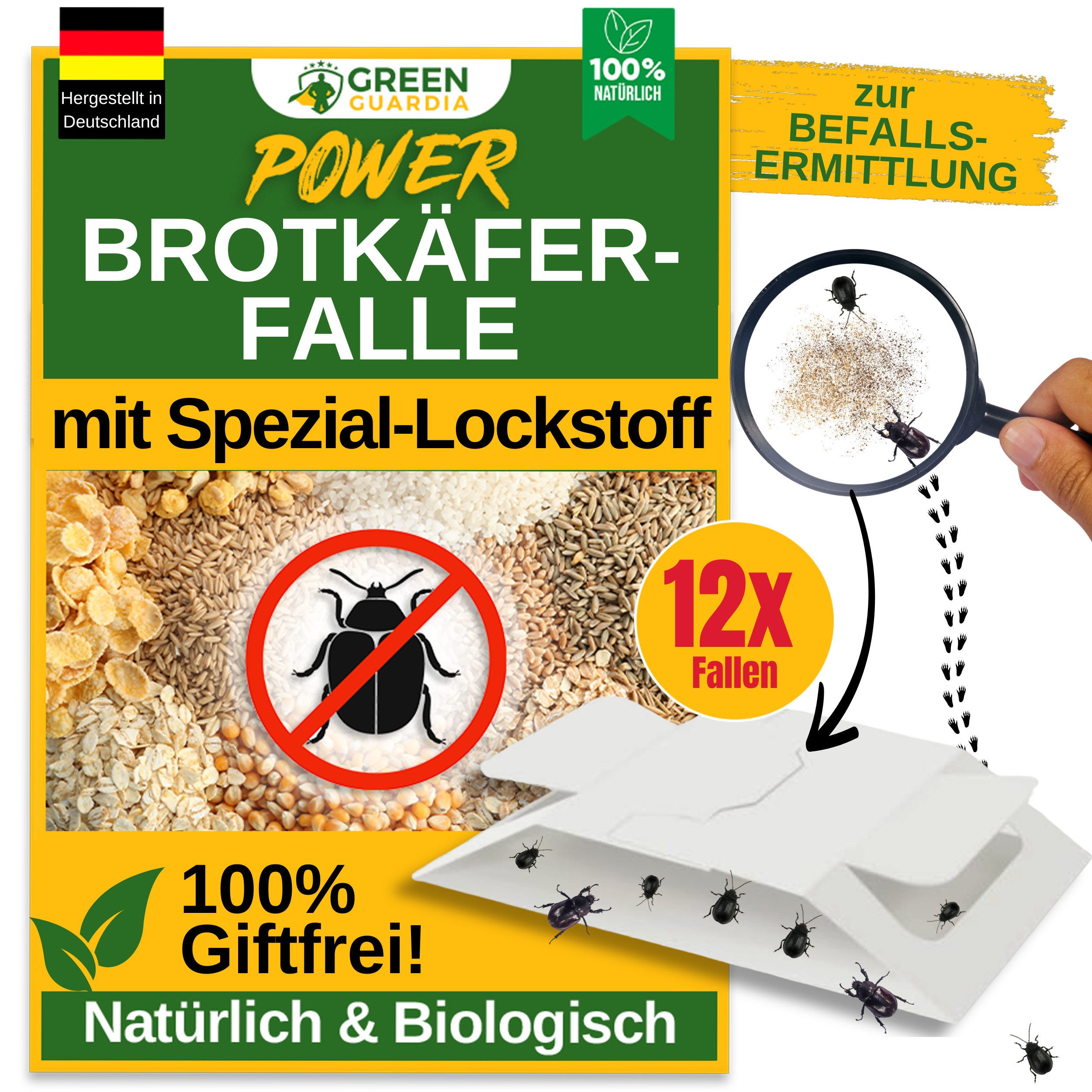 Insektenfalle Insektenfalle Brotkäfer Falle mit Spezial-Lockstoff - insektizidfrei