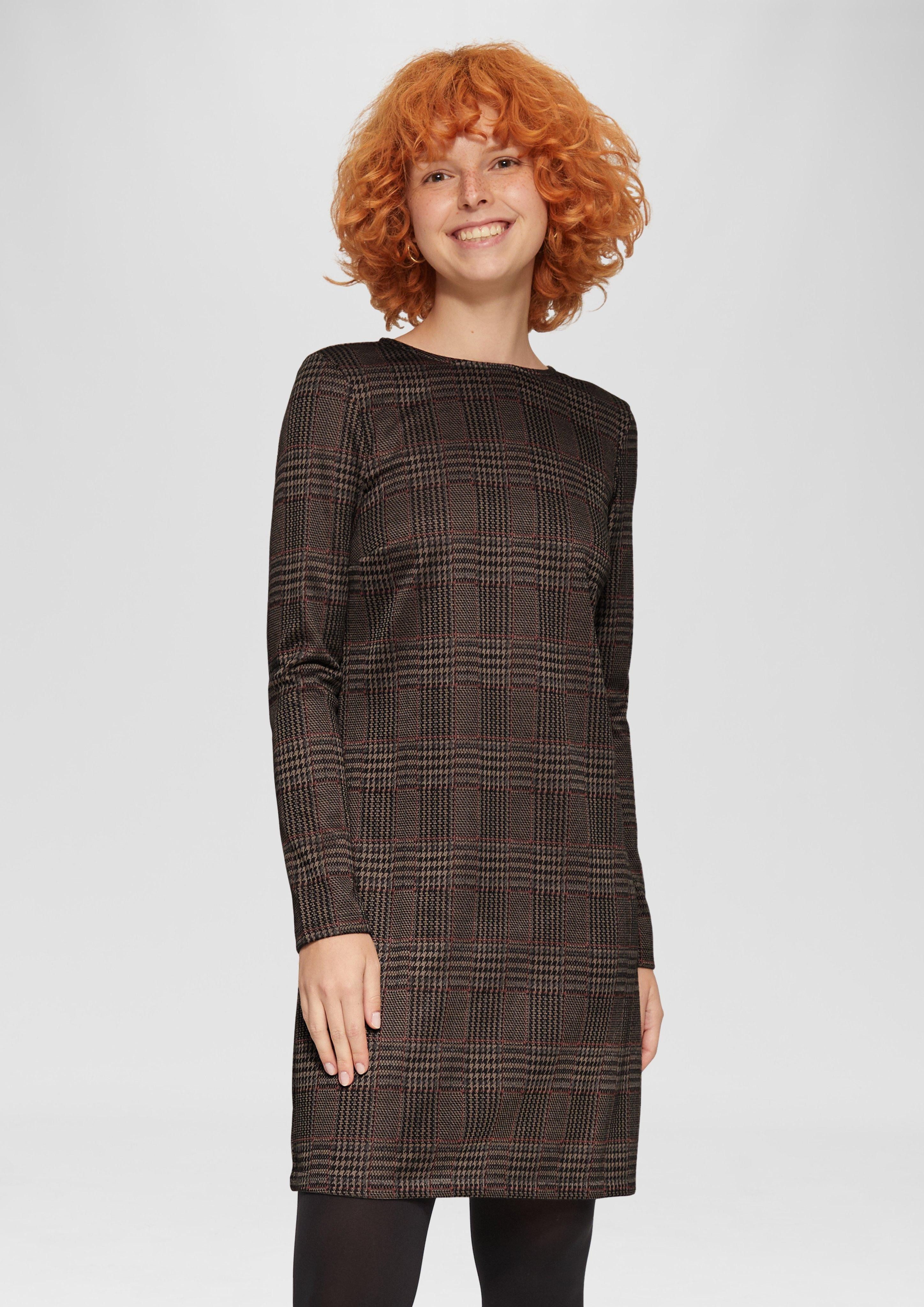Minikleid Kurzes gemustertes Kleid aus Interlockjersey