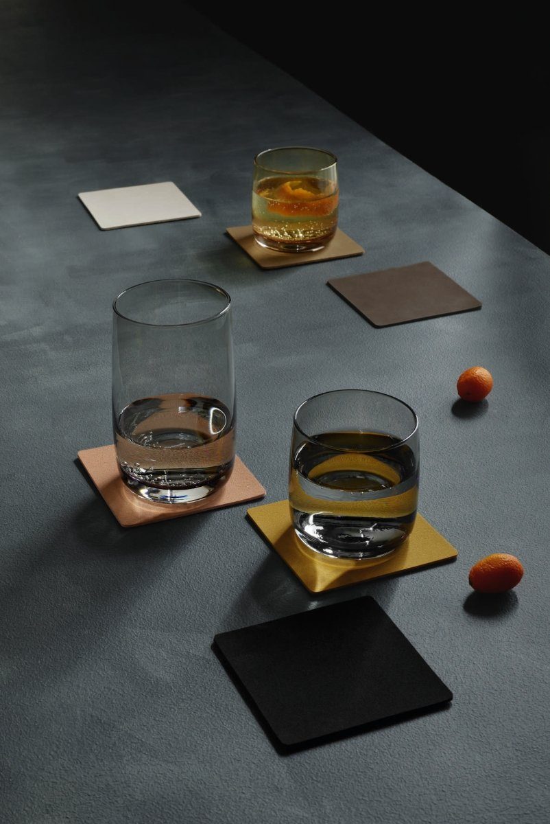 ASA SELECTION Platzset Untersetzer soft leather amber 10 x 10 cm Set4, Tisc günstig online kaufen