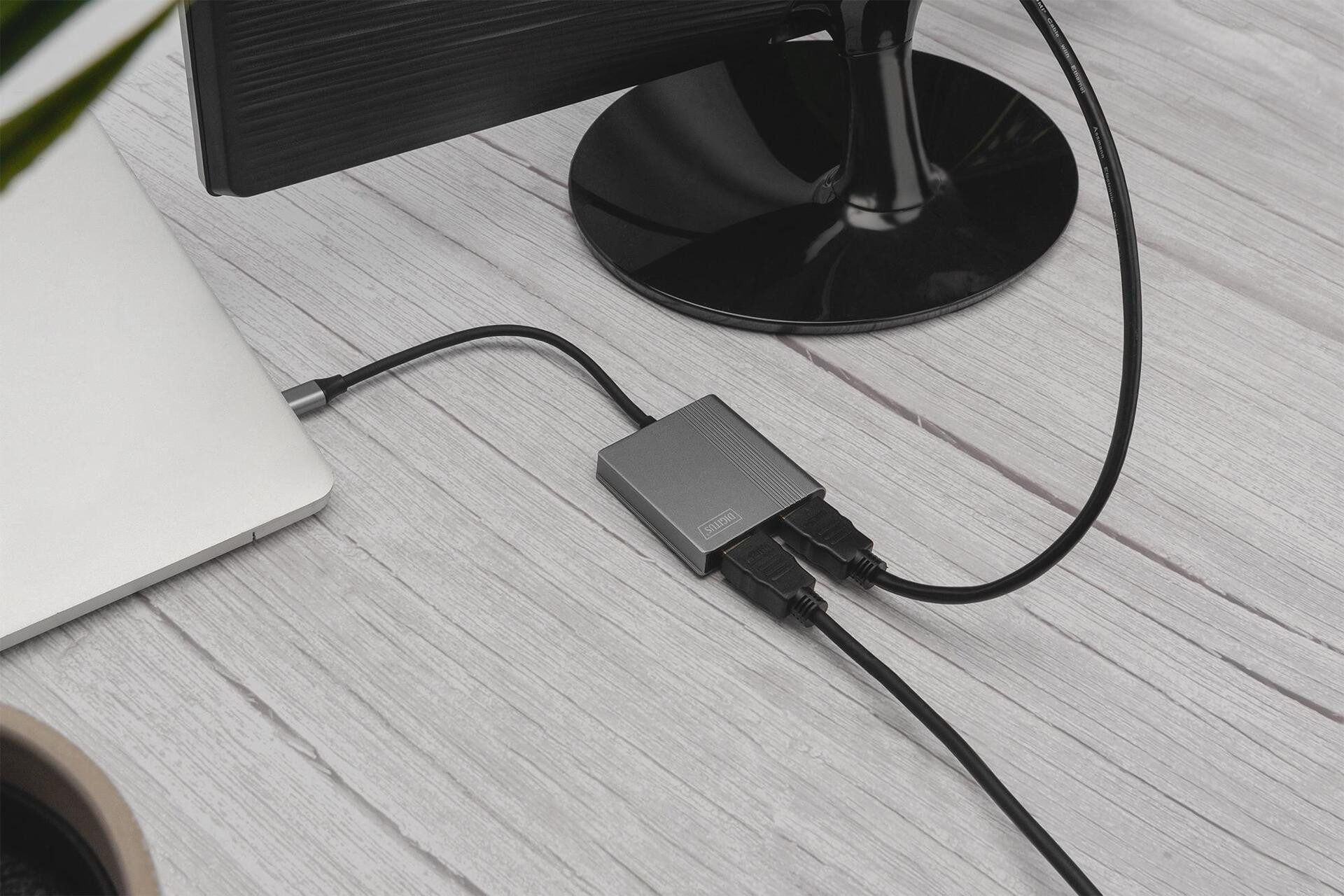 Digitus DIGITUS USB Type-C 4K 2in1 HDMI Grafik-Adapter Computer-Kabel