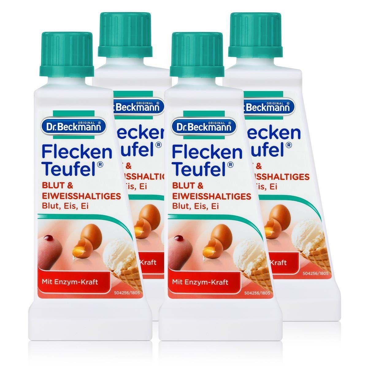 Dr Beckmann Fleckenteufel Stock Schimmel & Pflanzensäfte Dr. Beckmann 4x Dr. Beckmann Fleckenteufel Blut & Eiweißhaltiges 50 ml