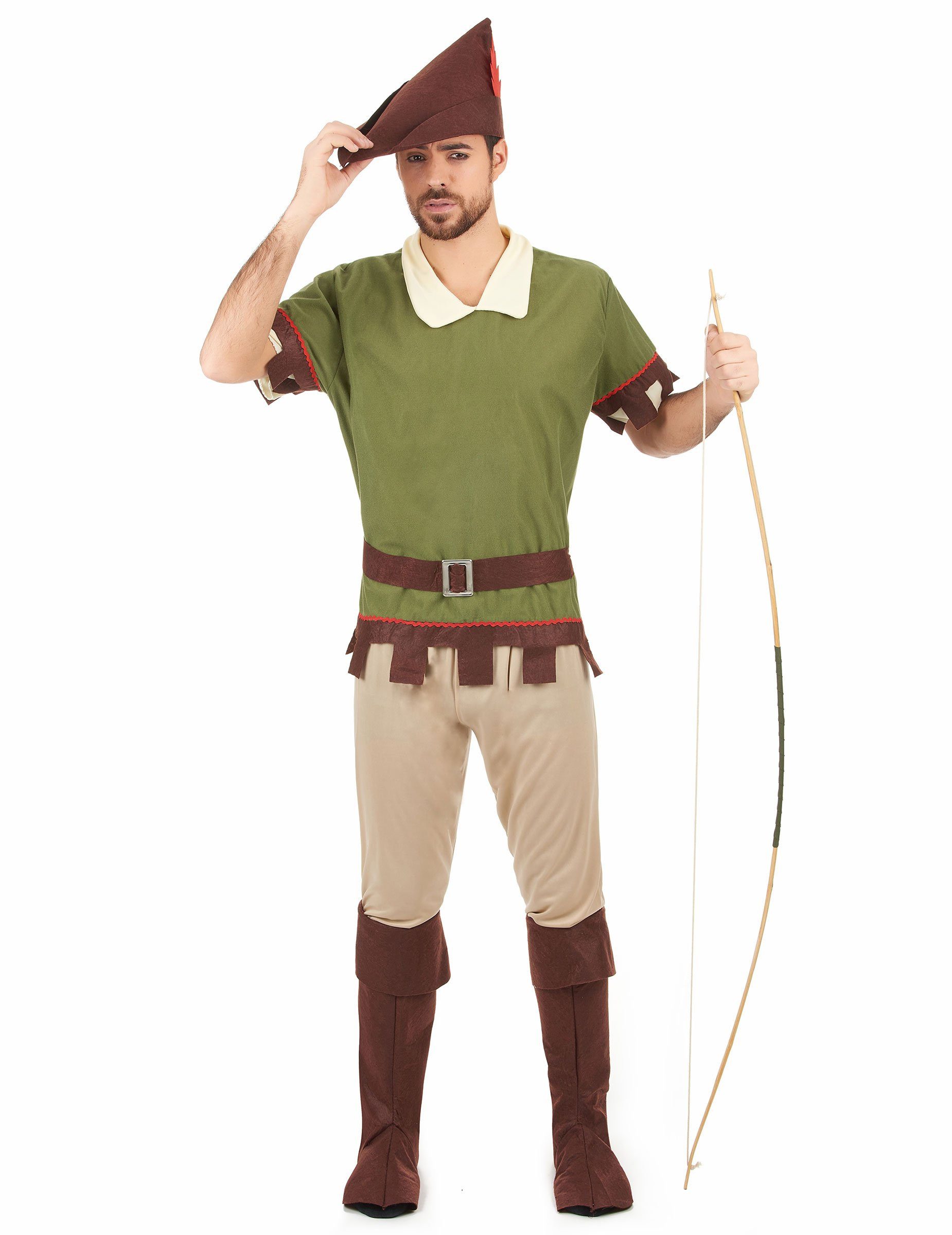 Kostüm Robin Hood Herrenkostüm grün-braun-beige