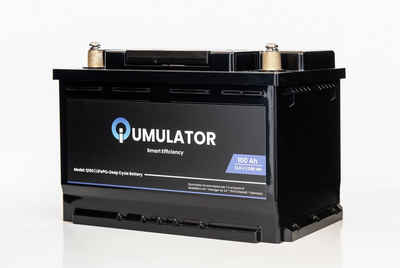 iQumulator Q100 Solarakkus LiFePO4 Versorgungsbatterie kompakt, 100Ah (12,8 V), Deep Cycle Battery