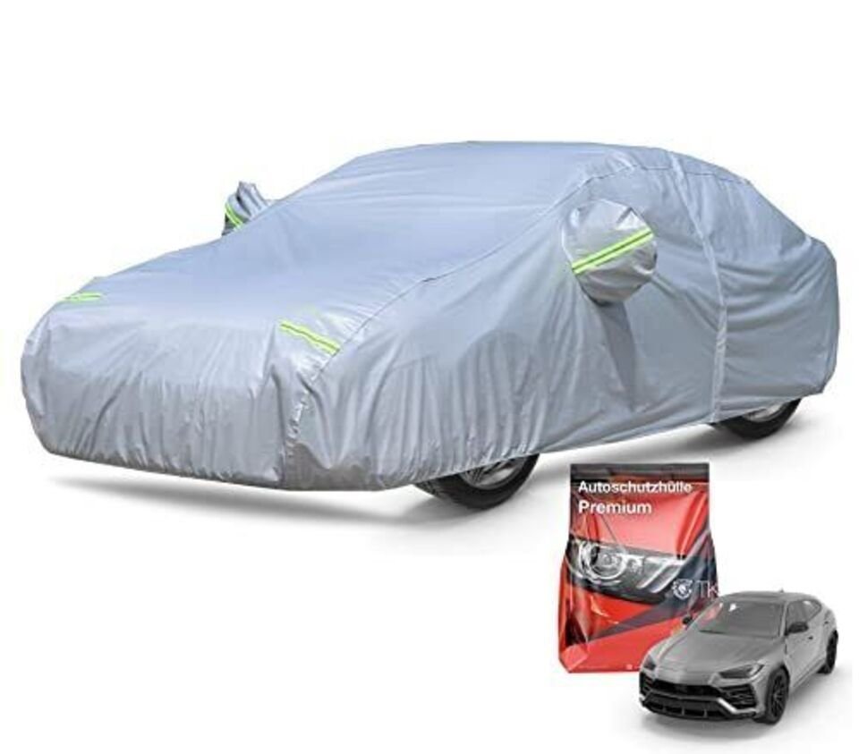 autogadget® Autoplane Premium Autoschutzhülle Auto Abdeckung - Car Cover  Silber (1-St)