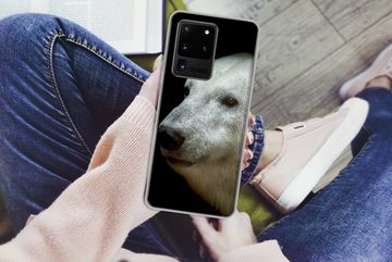 MuchoWow Handyhülle Nahaufnahme Eisbär, Phone Case, Handyhülle Samsung Galaxy S20 Ultra, Silikon, Schutzhülle