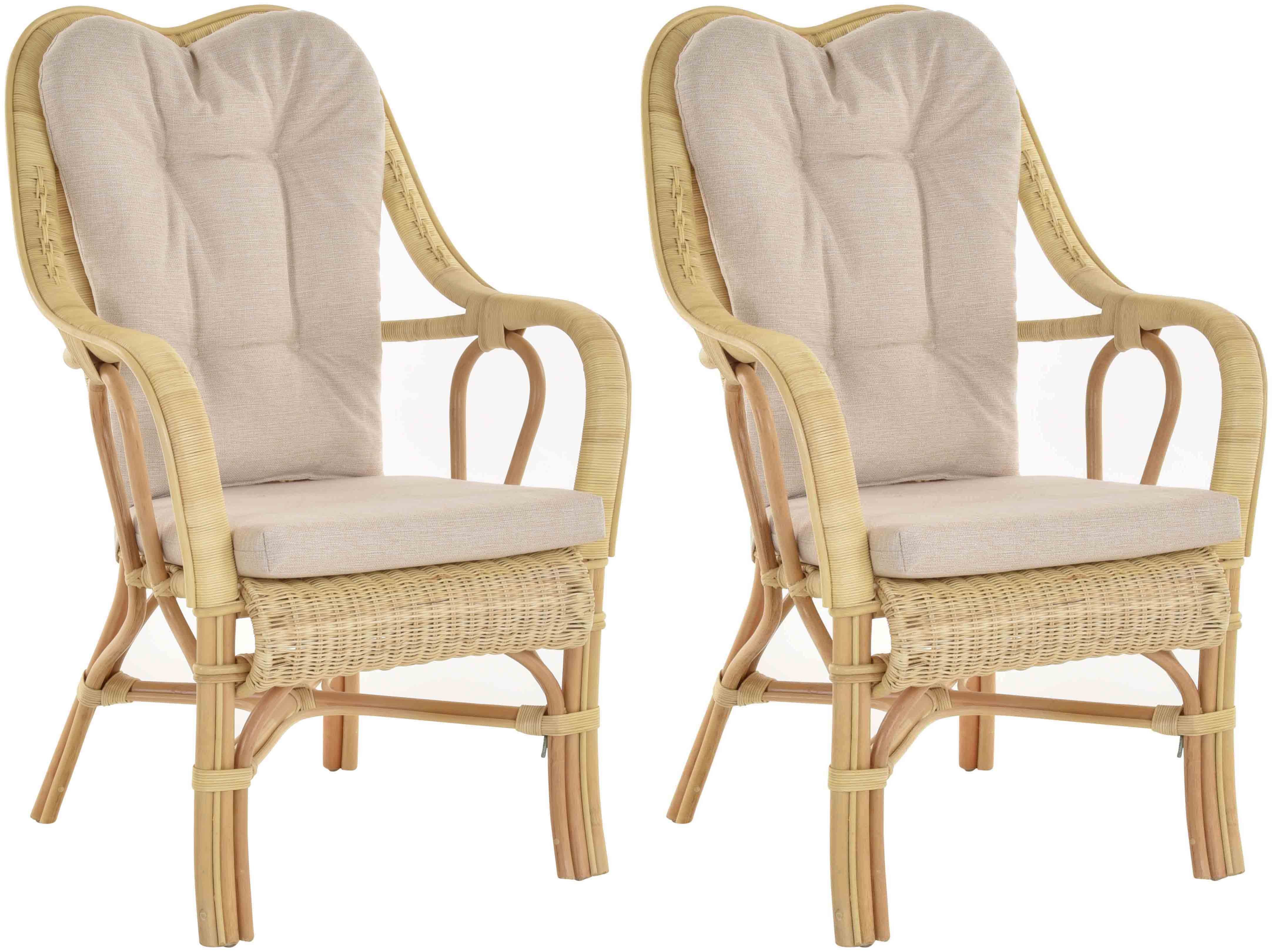 Krines Home Loungesessel Set/2 Rattan Wintergartensessel günstig online kaufen