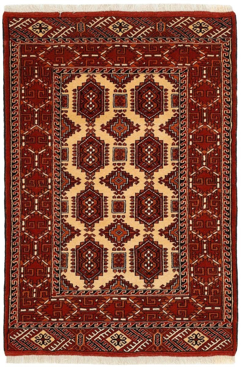 Orientteppich Turkaman 85x131 Handgeknüpfter Orientteppich / Perserteppich, Nain Trading, rechteckig, Höhe: 6 mm