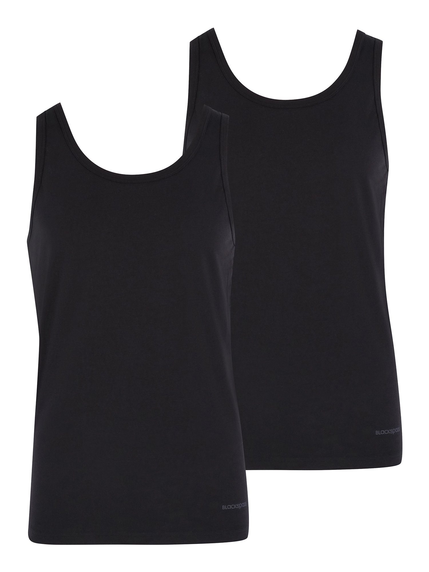 Cotton Tender (2-St) BlackSpade schwarz Unterhemd