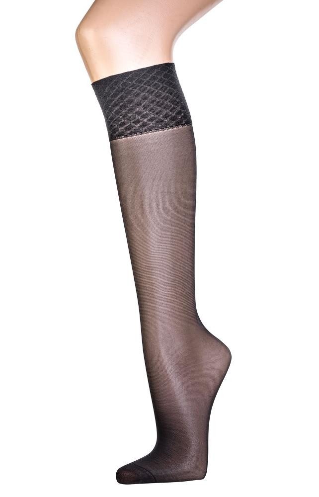 FussFreunde Feinstrümpfe 5 Paar Wellness-Fein-Kniestrümpfe, 30 den, Spezial-Komfortbund